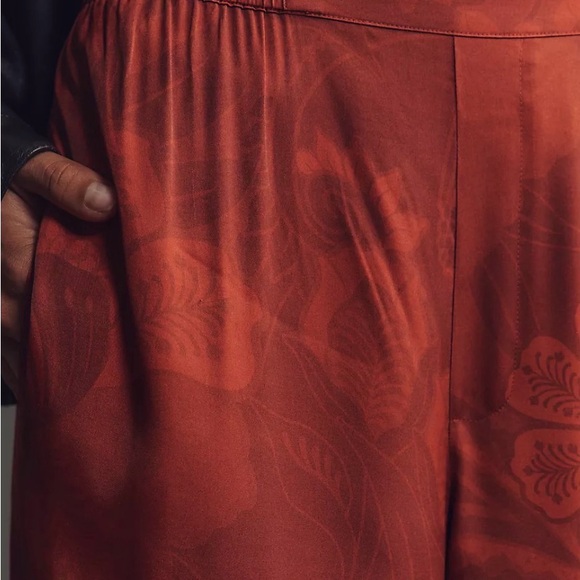 Farm Rio x Anthropologie Printed Wide-Leg Pants size XSmall - Picture 2 of 3